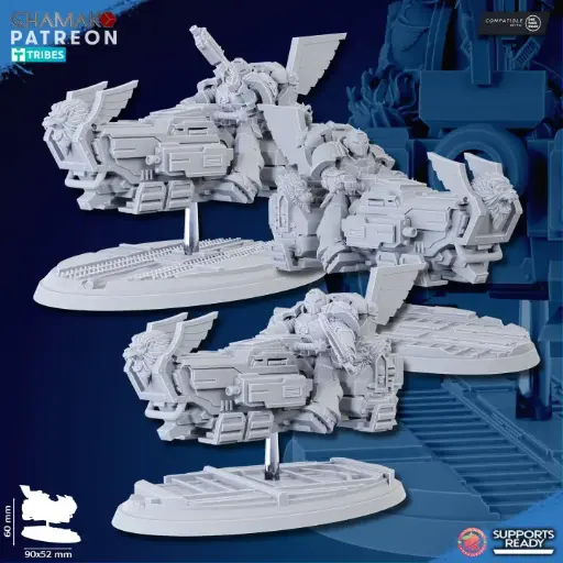 Ghamak - Winged Lions A-Grav Bikes x3