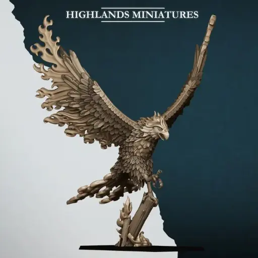 Highlands Miniatures - Phoenix de feu Haut elfe