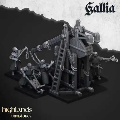 Highlands Miniatures - Bretons - Trebuchet