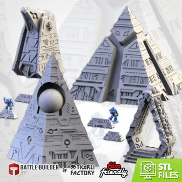 Txarli - Décors SF - Xenos pyramides