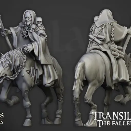 Highlands Miniatures - Nécromancien à cheval