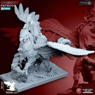 Ghamak - Fantasy - Empire - Général sur Griffon