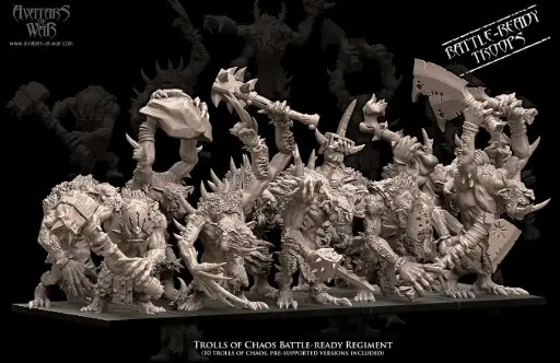 Avatars of War - Régiment de Trolls du Chaos  (battle-ready)