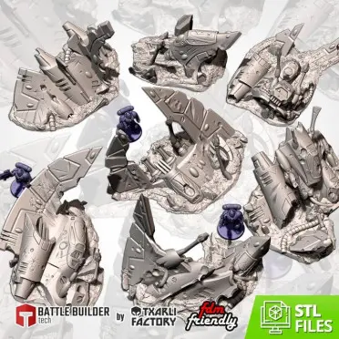 Txarli - Décors SF - Débris Xenos